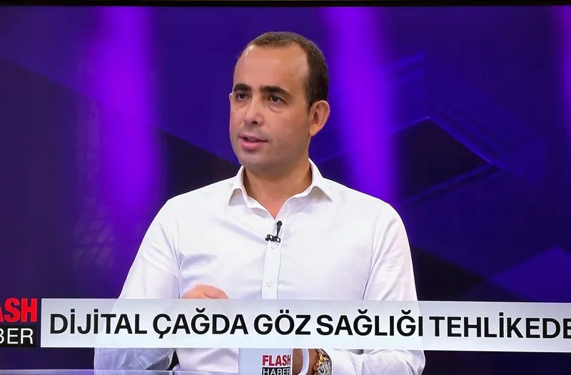Flash Haber yayınında 'Dijital çağda göz sağlığı' konulu konuşma.